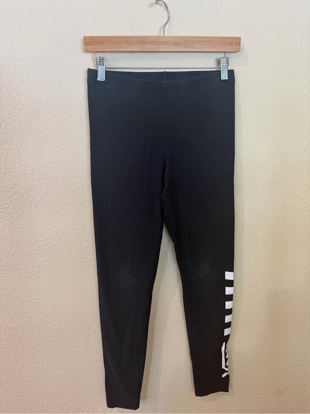 Vans Black Leggings with White Checker Accent